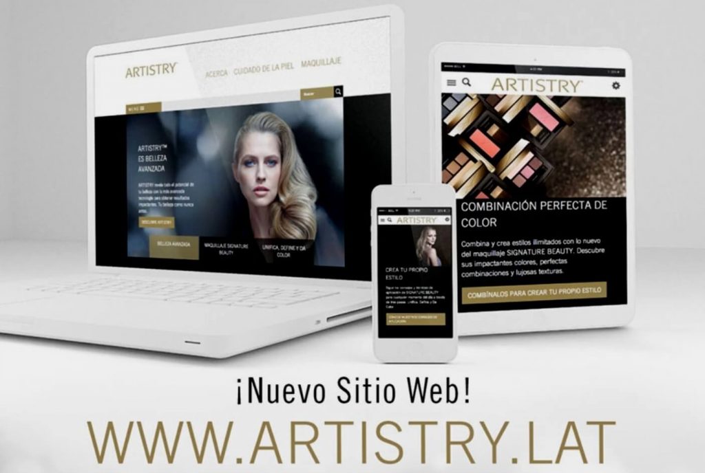 sitio web de artistry para américa latina